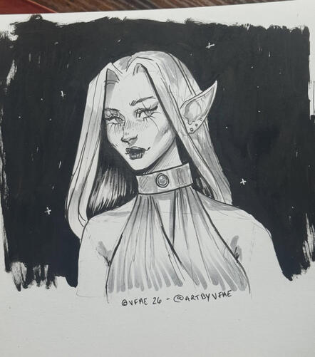 elf girl (traditional sketch) elf girl (traditional sketch)