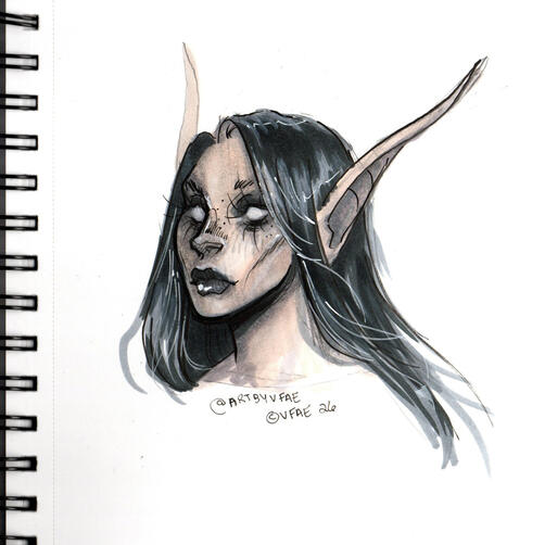 vampiress (traditional sketch, oc) vampiress (traditional sketch, oc)